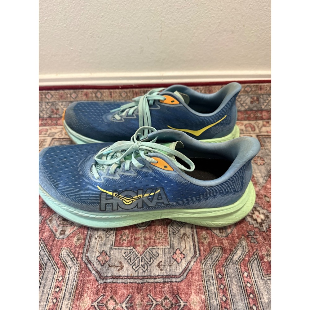 Hoka Mach 6 Wide Mens 10.5 Running Shoes Dusk Deep Water Blue 1147833 DDW - Picture 3 of 7